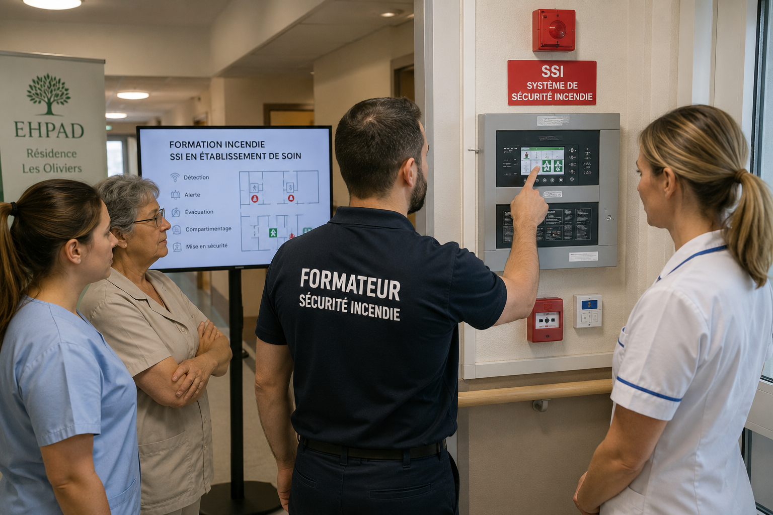 Formation incendie et SSI en établissement de soin